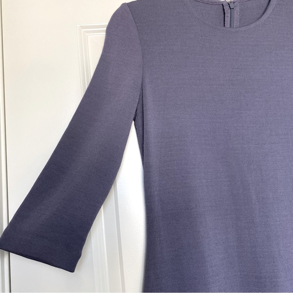 St. John Milano Knit  Quarter Sleeve Sweater Dress Wool Blend - Picture 2 of 9